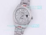 Rolex Iced Out Datejust Stick Markers Watch Oyster Bracelet